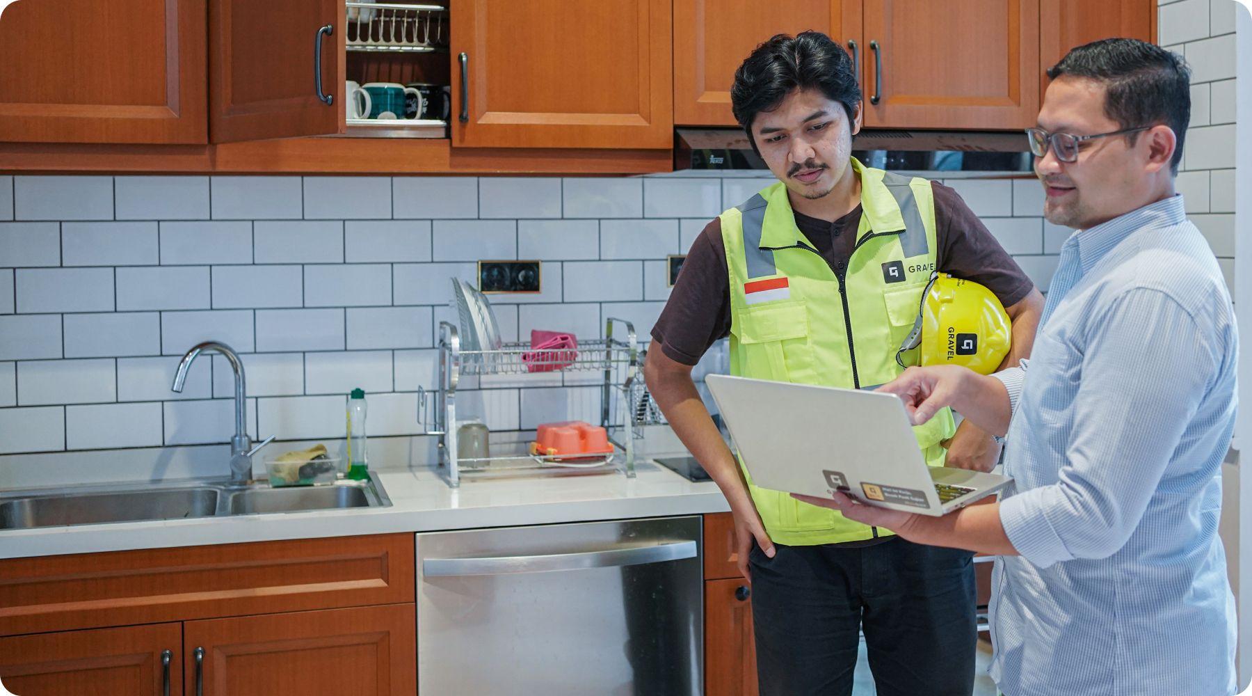 Ilustrasi Pekerjaan Gravel Home Maintenance